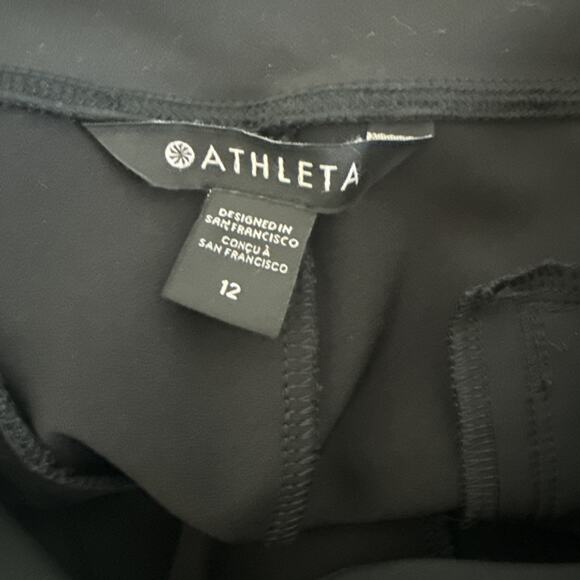 Athleta Endless High Rise Pants Black Dress Stretch Casual Career Size 12 - Picture 6 of 6